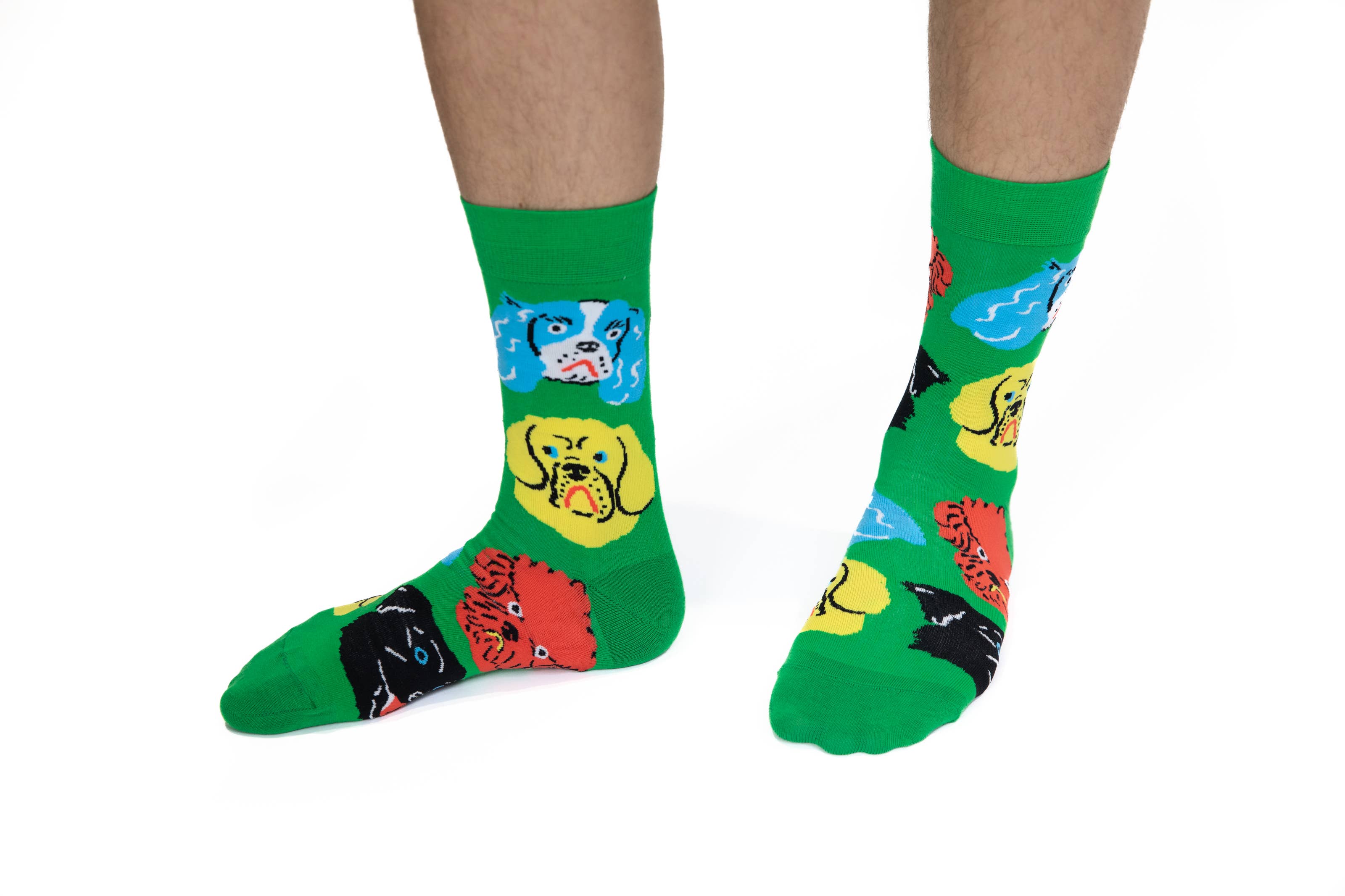 Yellow Owl Workshop - Wholesale Socks - Men's - Kristina Micotti Dogs - Large Crew Socks - Colorful Socks1