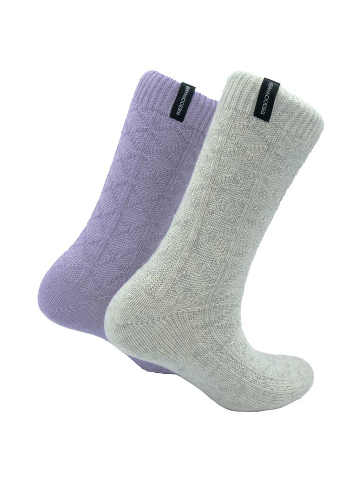 Cableknit(2 Pairs Pack) for wholesale by The SockMaker