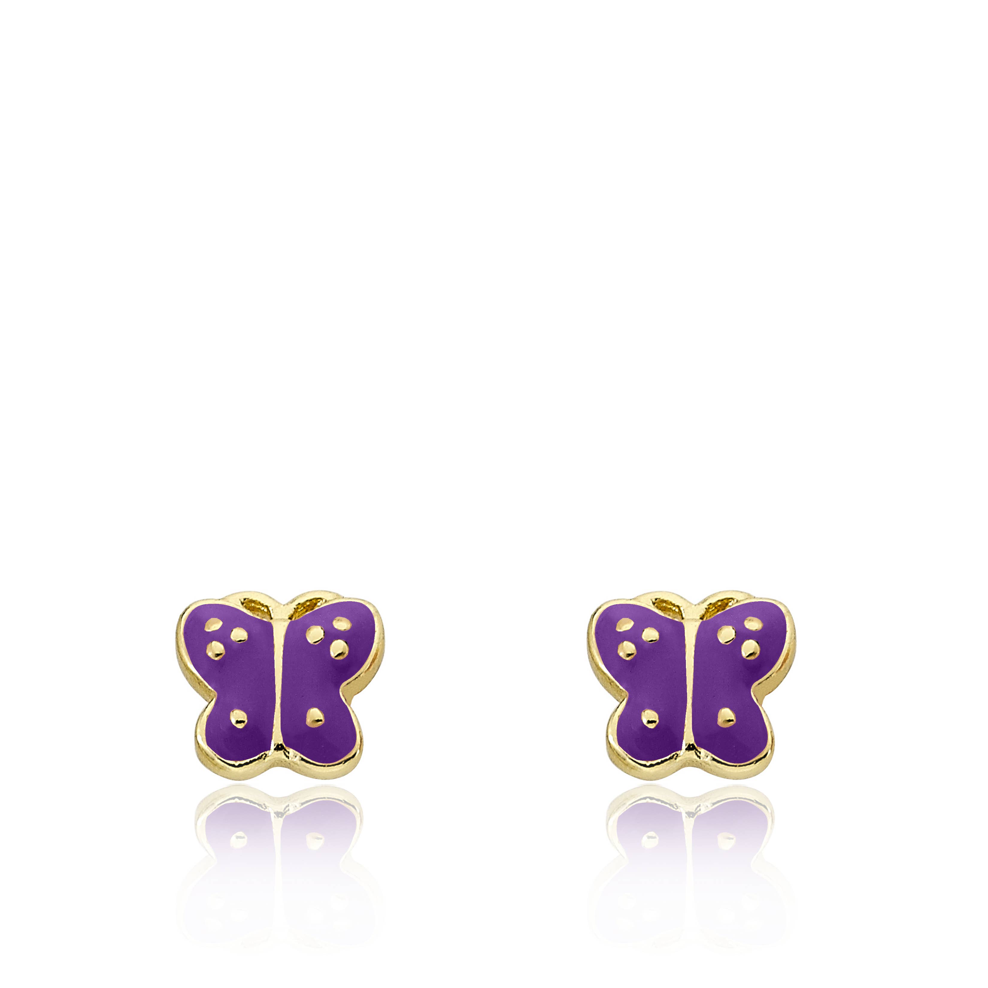 Little Miss Twin Stars - Wholesale Stud/Post Earrings - Butterfly Stud Earring0