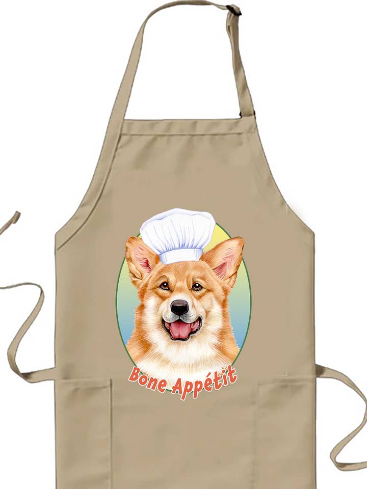 Corgi Pembroke Welsh T/W - Tomoyo Pitcher Cookin' Apron for wholesale by Best of Breed Products