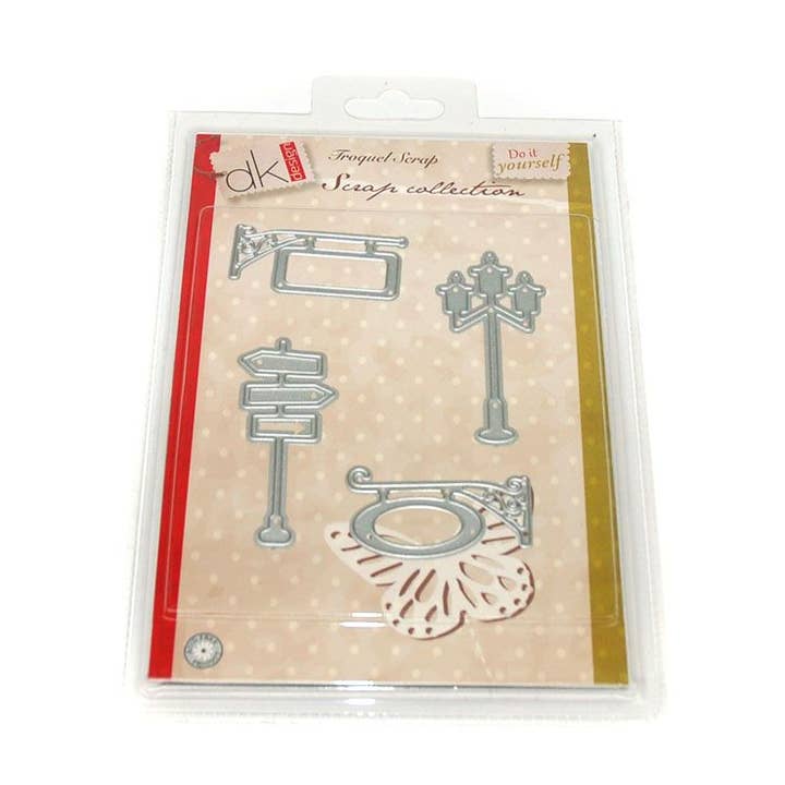 STANSJABLONEN SCRAP BORDEN 4 STUKS. voor wholesale door Aktual / Dekora Import S.A