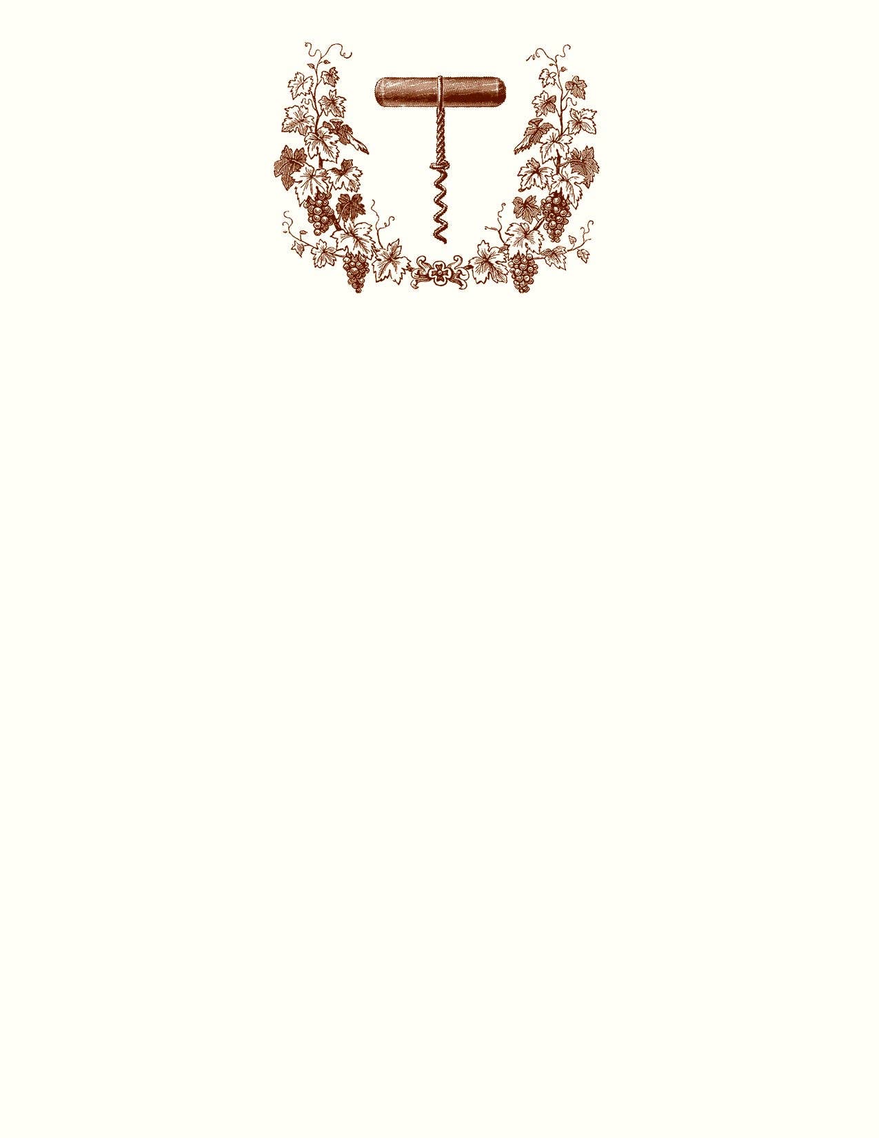 Alexa Pulitzer – wholesale Stationery/notecard set – Wine Wreathe A2 Notes0