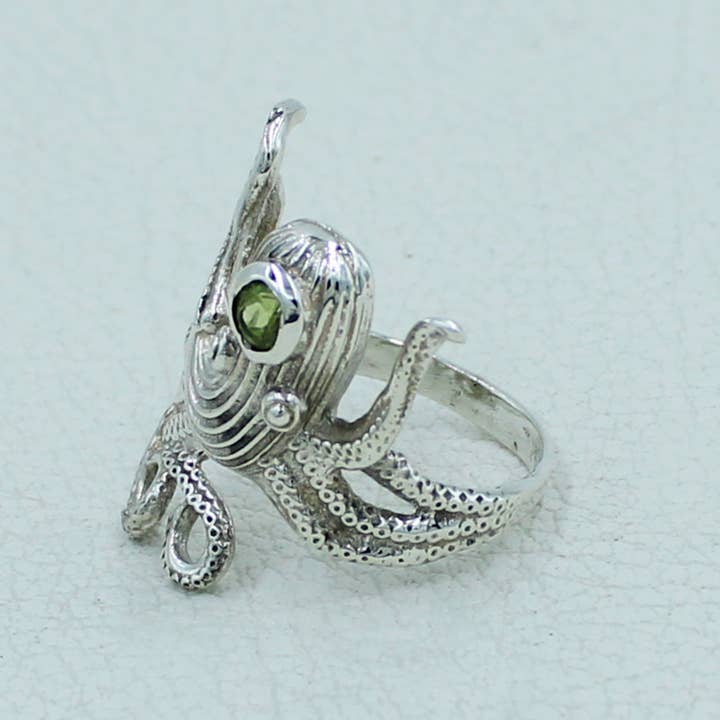 Silvex Jewelry – Engroshandel Statementring – Blækspruttering i 925 sterlingsølv9