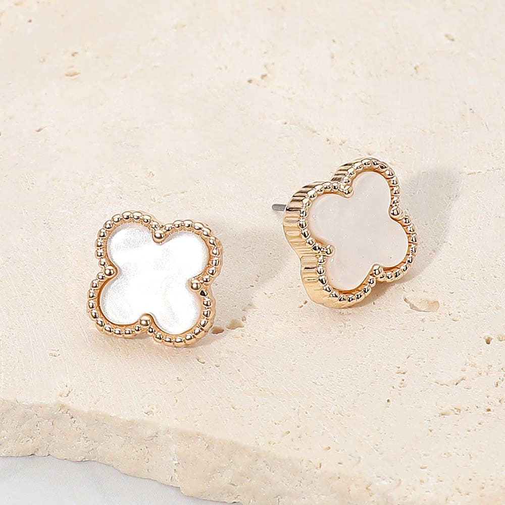 Sensibling Corp. - Wholesale Stud/Post Earrings - Quatrefoil Stud Earrings5