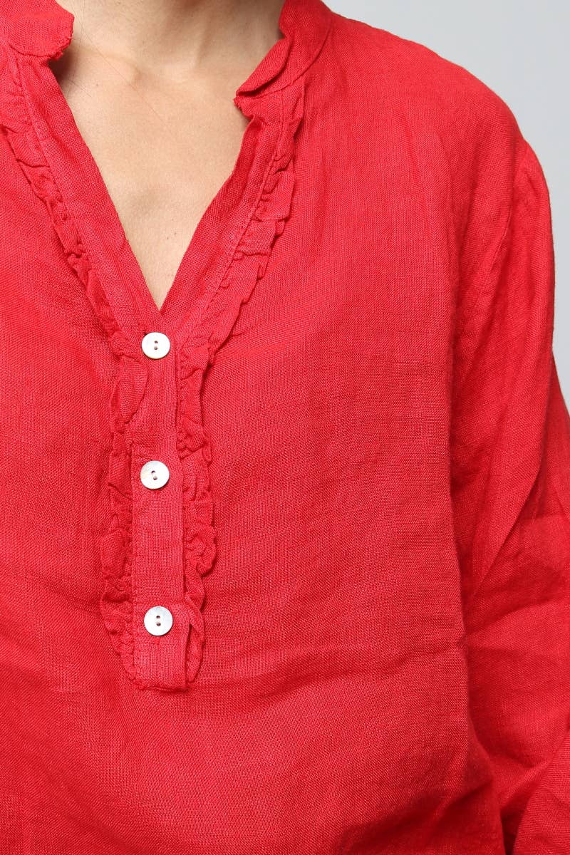 LÉA & LUC – wholesale Blus - Dam – Blus i 100 % linne REF. 664924