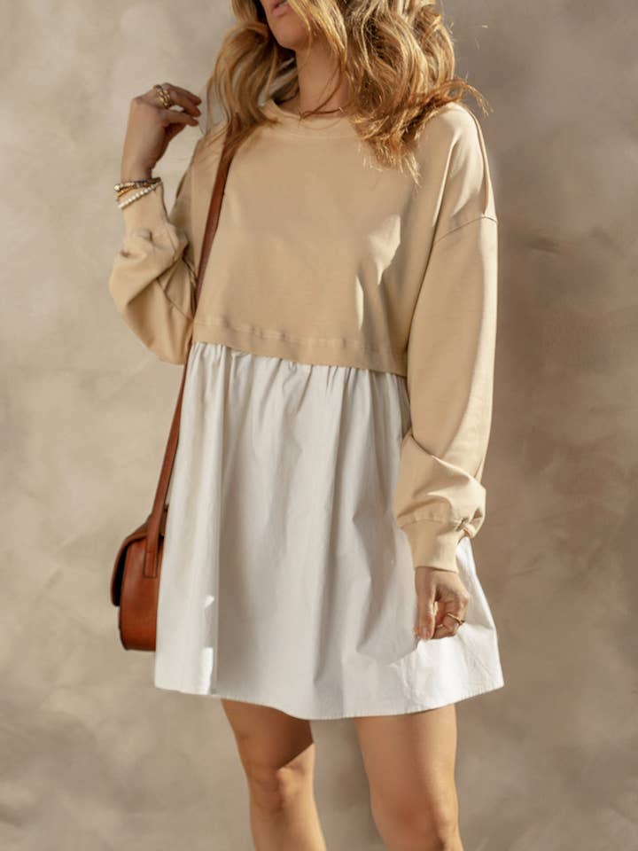 Sweatshirt Poplin Mini Dress for wholesale by PartyEight