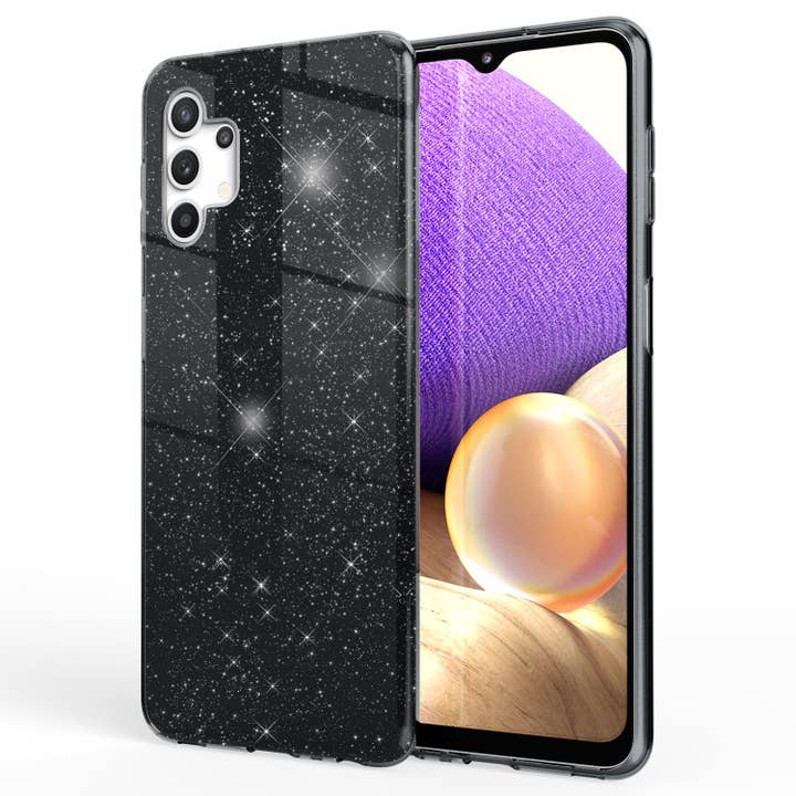 NALIA Glitzer Handy Hülle für Samsung Galaxy A32 5G, Silikon Cover Case Glänzend für den Großhandel von SchnappFreude