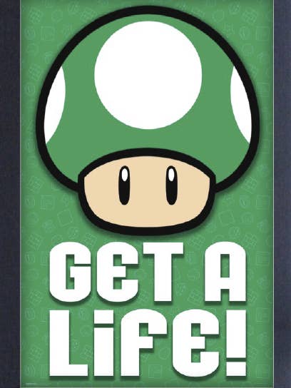 Mario - 1 Up - Get a Life! for wholesale by Pyramid America