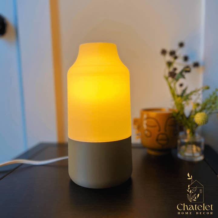 The Karl Lamp | Premium Collection Lamp | 10" x 4" Color Changing Ambience Light Perfect for End Tables & Bedrooms for wholesale by Chatelet