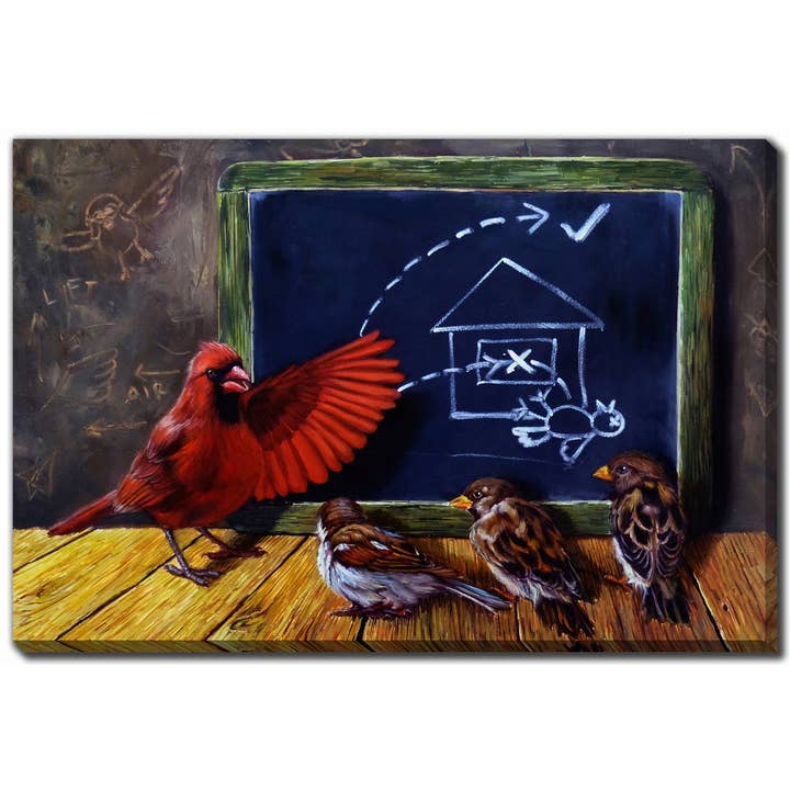 Flight School Printed 38x60 Canvas Wall Art for wholesale by Streamline Art