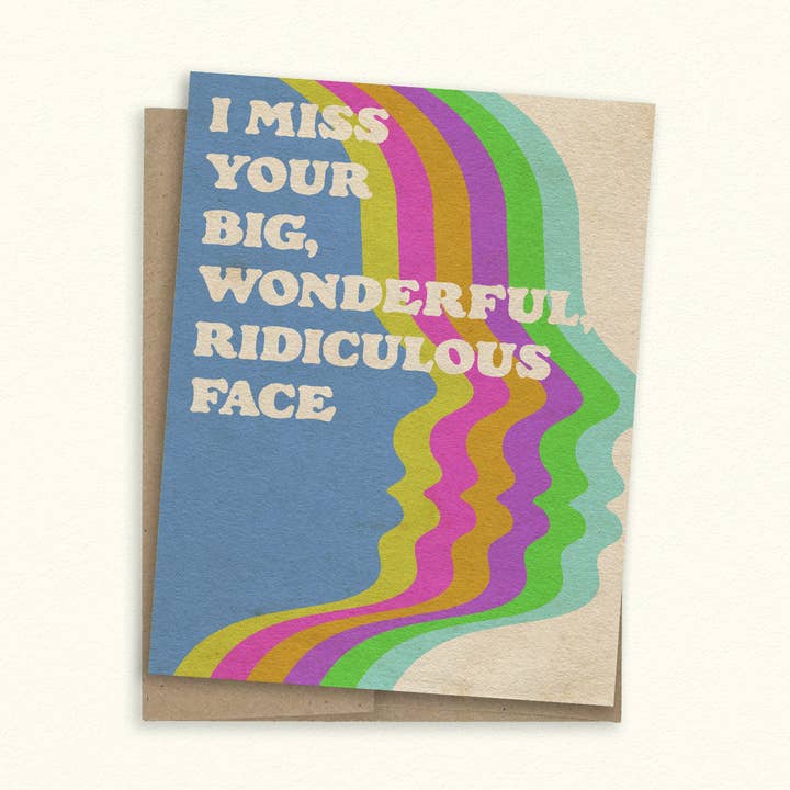 I Miss Your Face Greeting Card for wholesale by SheeleyCo