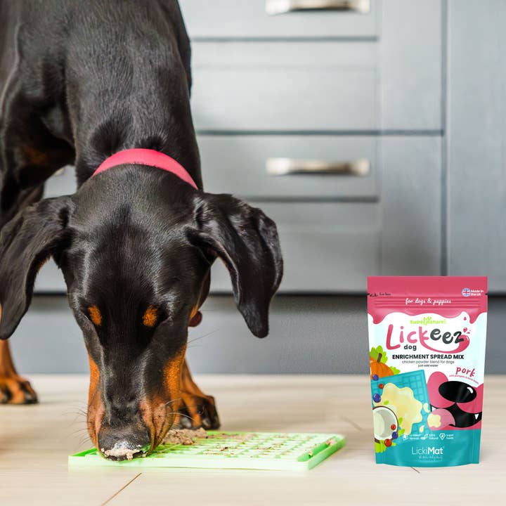 Natures Grub – wholesale Pet food – Dog – Supernature X LickiMat® Pork Lickeez Spread for Dogs 100g1