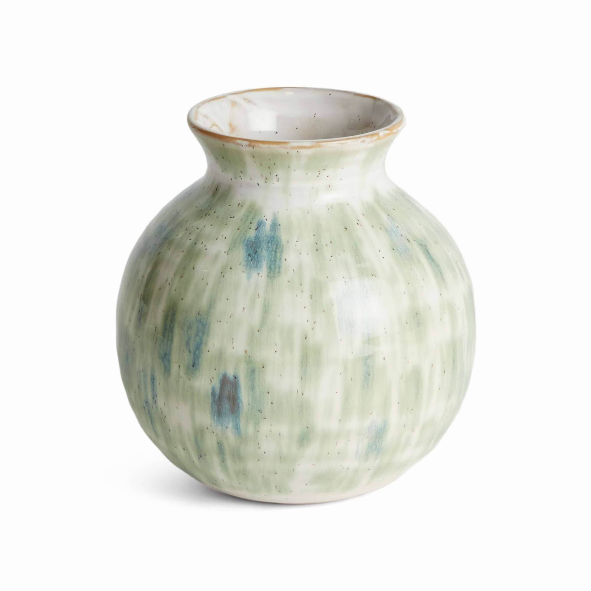 Napa Home & Garden - Wholesale Vase - Brosse Vase Small - Hand-Painted Green/Blue Stoneware