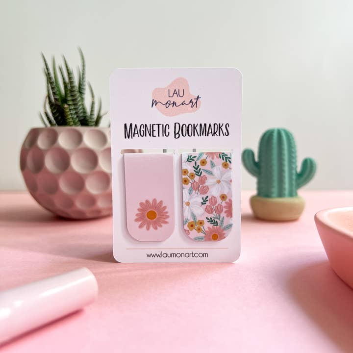 Lau Monart - Wholesale Bookmark - Wildfloral Magnetic Bookmarks