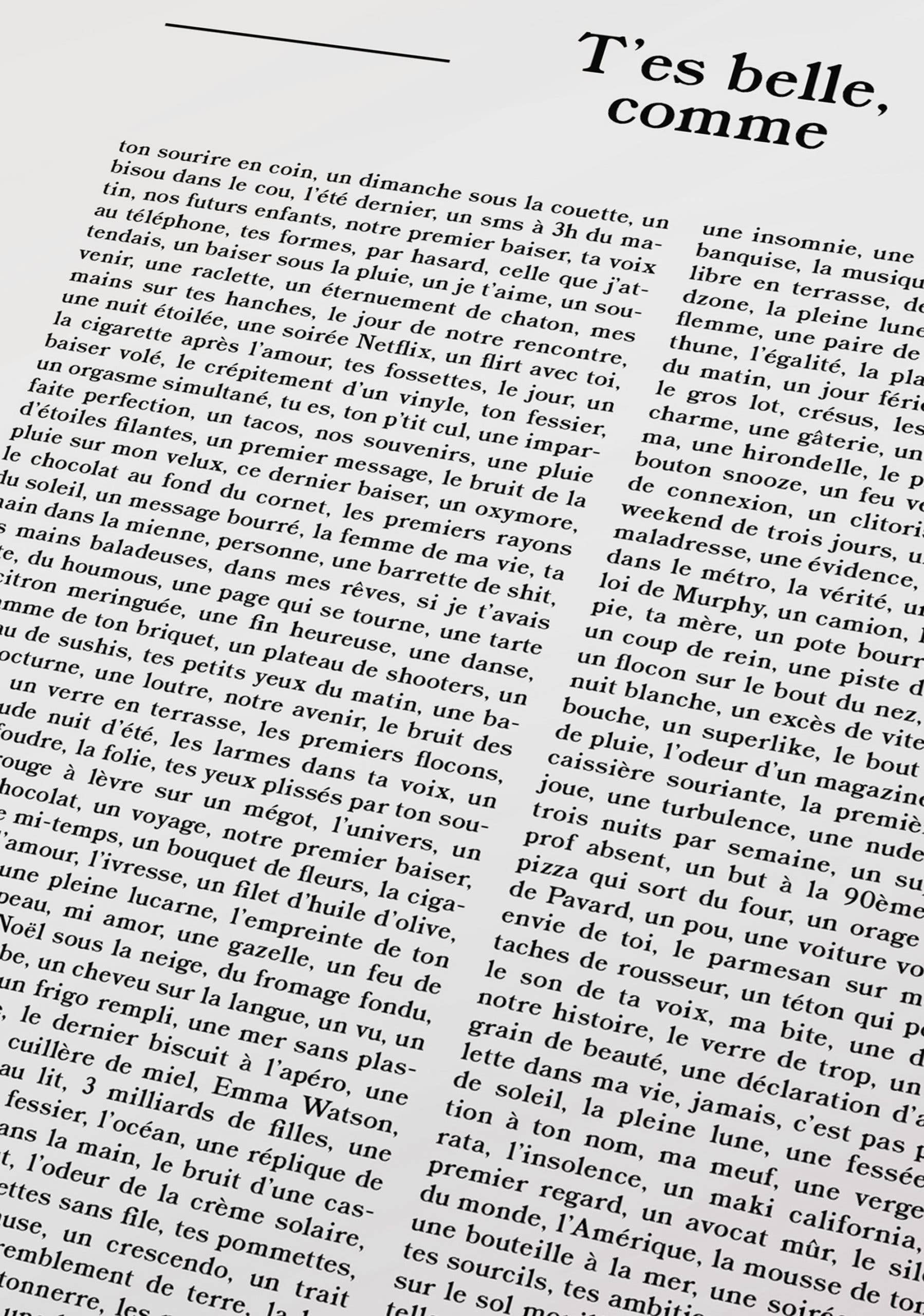 Studio Topo - Wholesale Art Print - You're Beautiful Like - Novel | Graphic And Minimalist Poster1