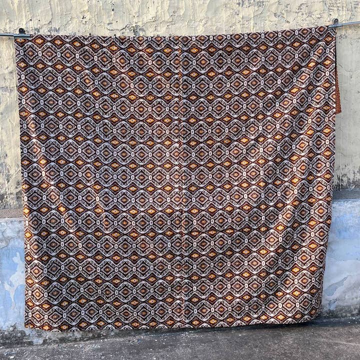 bhavnas boutique - Wholesale Quilt - Kantha Block Print Quilt Blanket Throw Bedspread Cover Queen
