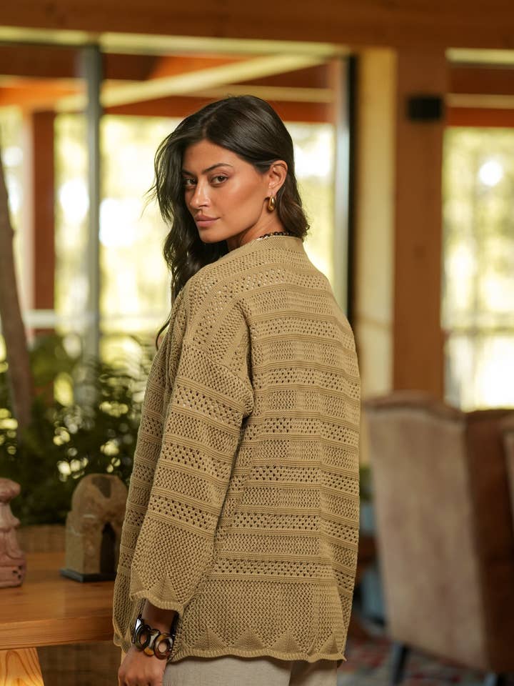 GUIMANOS - Wholesale Jacket - Women's - Perforated Open Coat1