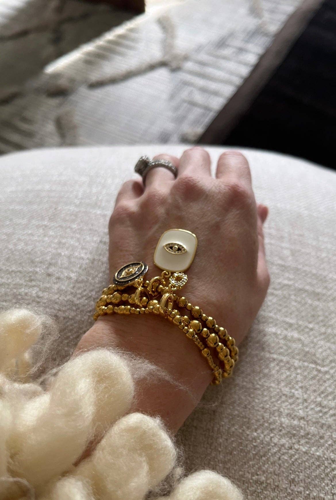 Curated By Suarez - Wholesale Beaded Bracelet - Classic Multi Mixed Beaded Waterproof Non-Tarnish Bracelets20