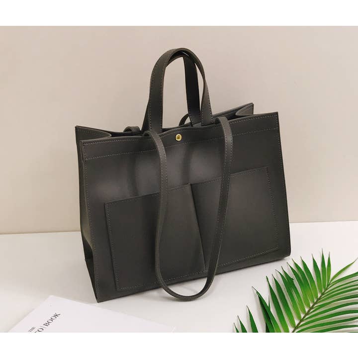 Comfortarians - Wholesale Tote Bag - Women's - Large Leather Tote Bag, Soft Leather Campus Bag