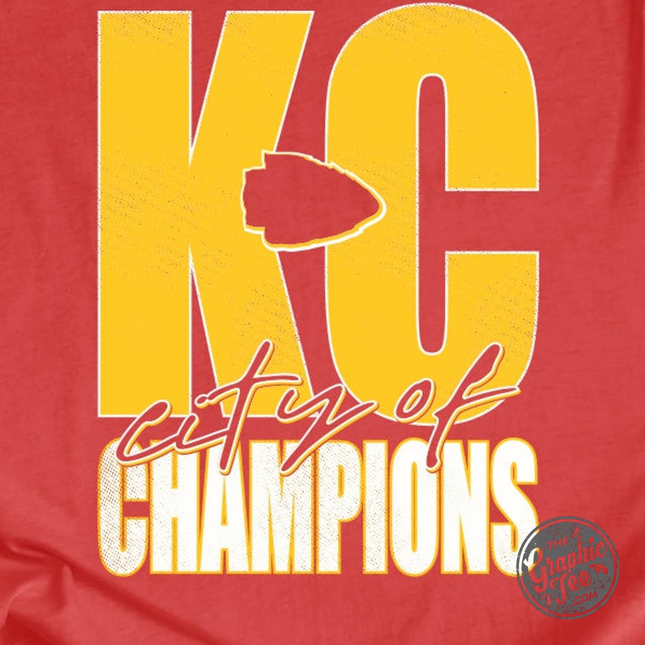 The Graphic Tee - Wholesale Screen Printed T-Shirt - Women's - *WHOLESALE* KC City of Champions Crewneck Tee1