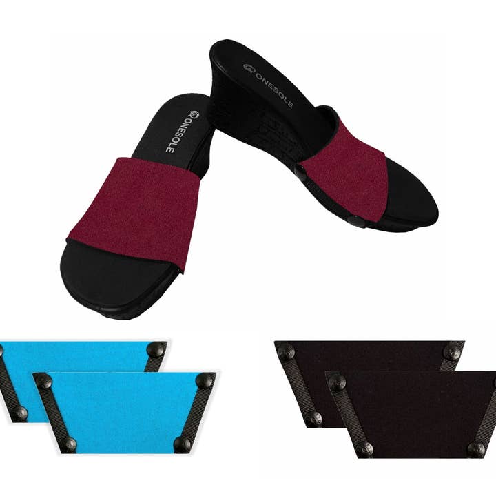 Shark Tank Special Casual Eve Black Cork Wedge * for wholesale by Onesole