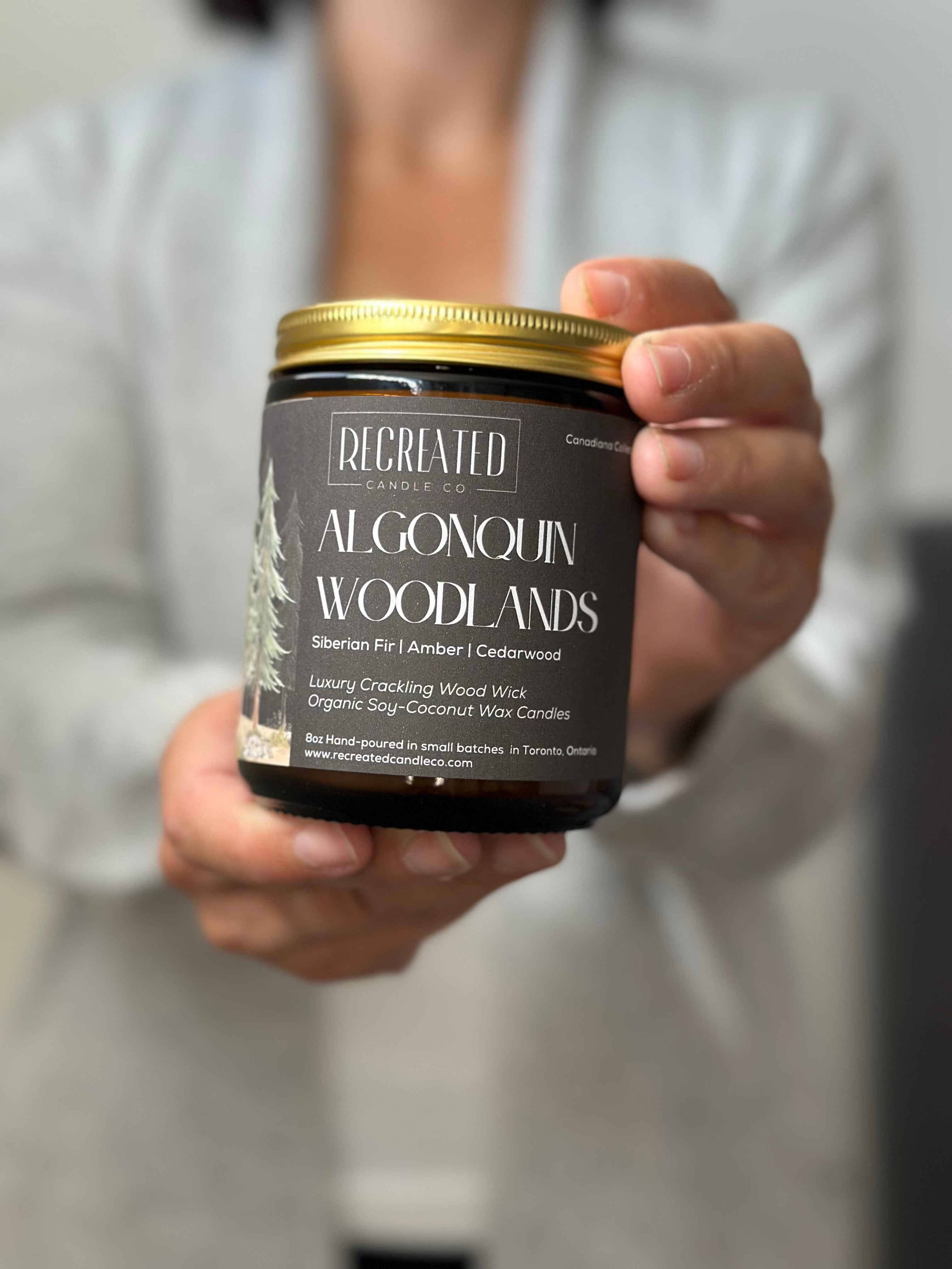 Recreated Candle Co. - Wholesale Jar/Filled Candle - Algonquin Woodlands 8oz Candle2