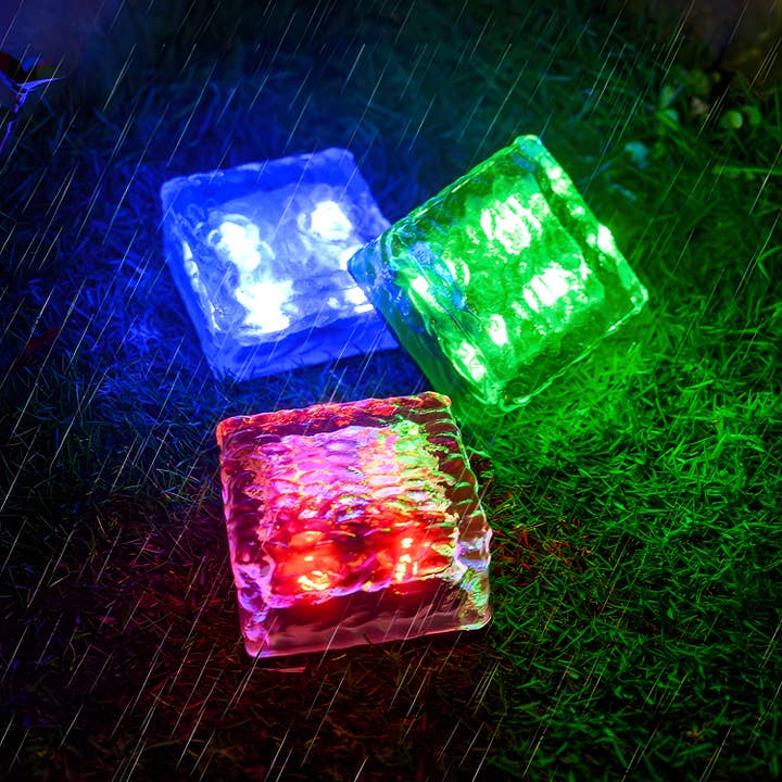EP Design Lab - Wholesale Outdoor/Lawn Light - Set of 6 Outdoor Waterproof Solar Powered Ice Bricks Lights2