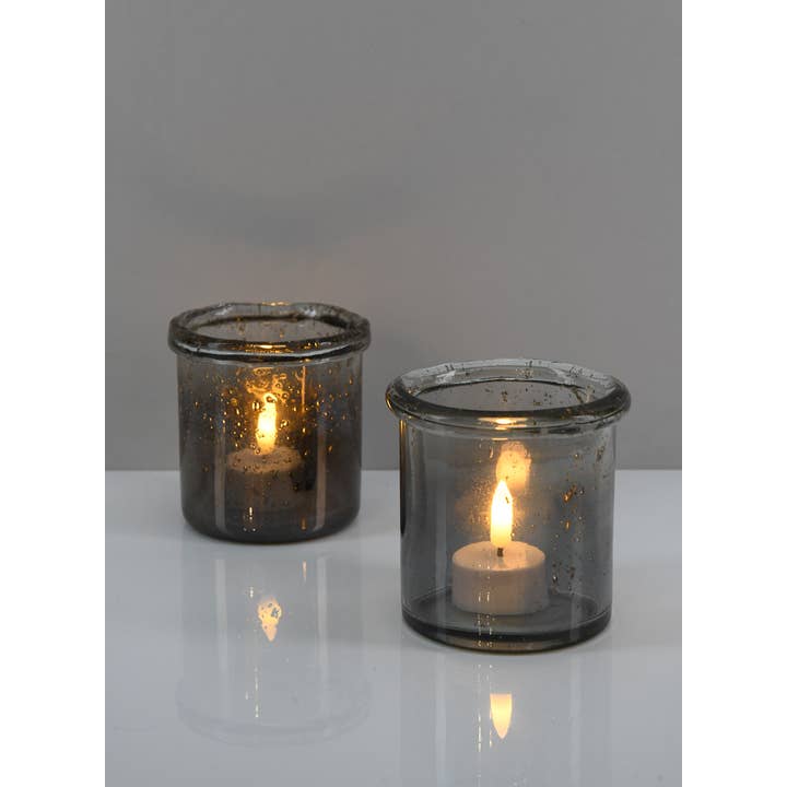 Jamali Garden - Wholesale Candle Holder - 4in Pierre Grey Luster Votive Holder