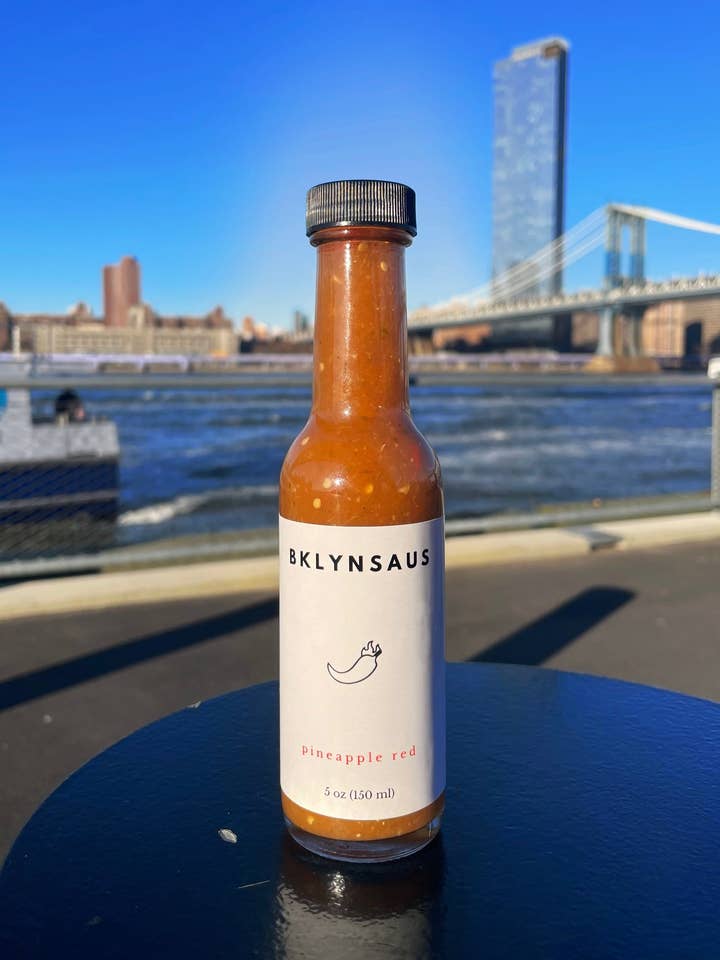 PINEAPPLE RED HOT SAUCE for wholesale by bklynsaus