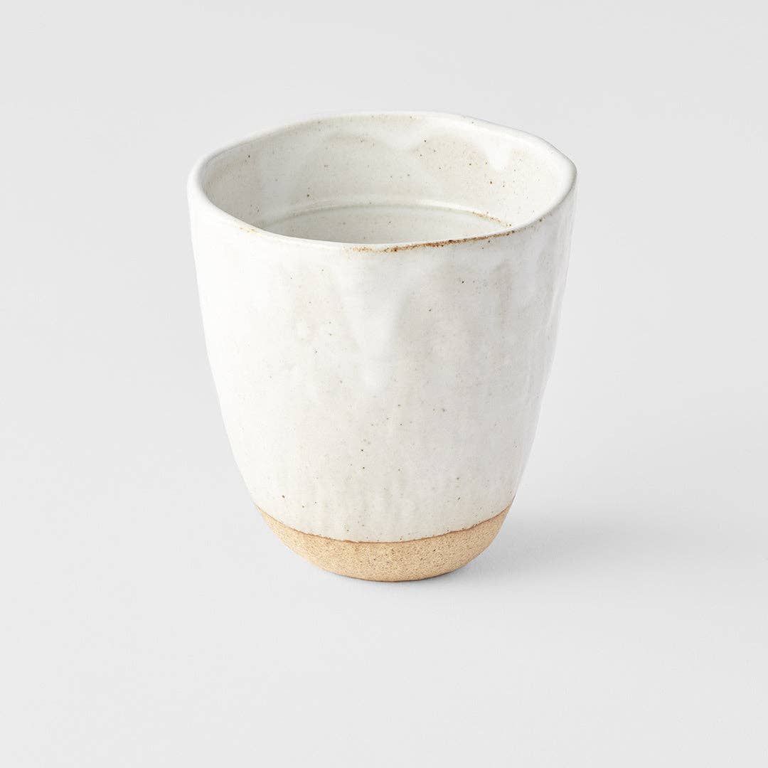 Made In Japan Tableware - Wholesale Coffee Mug - Lopsided mug white & bisque 275ml1