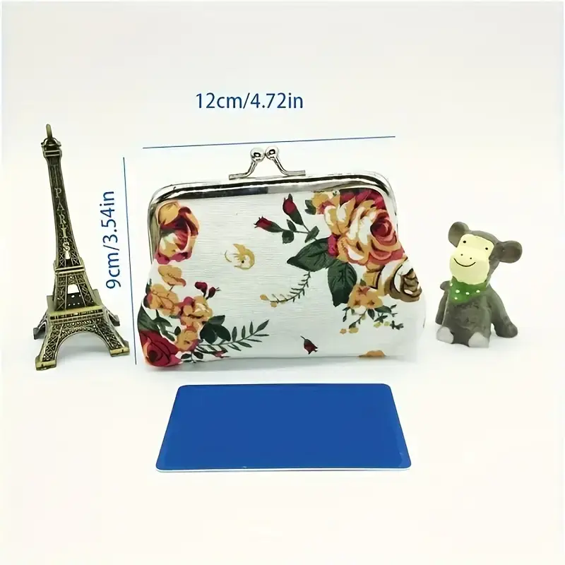 Magnifique Hearts – Großhandel Geldbörse – Damen – Münzbörse mit Blumenmuster, niedliche kleine Aufbewahrungstasche für Münzen und Schmuck0