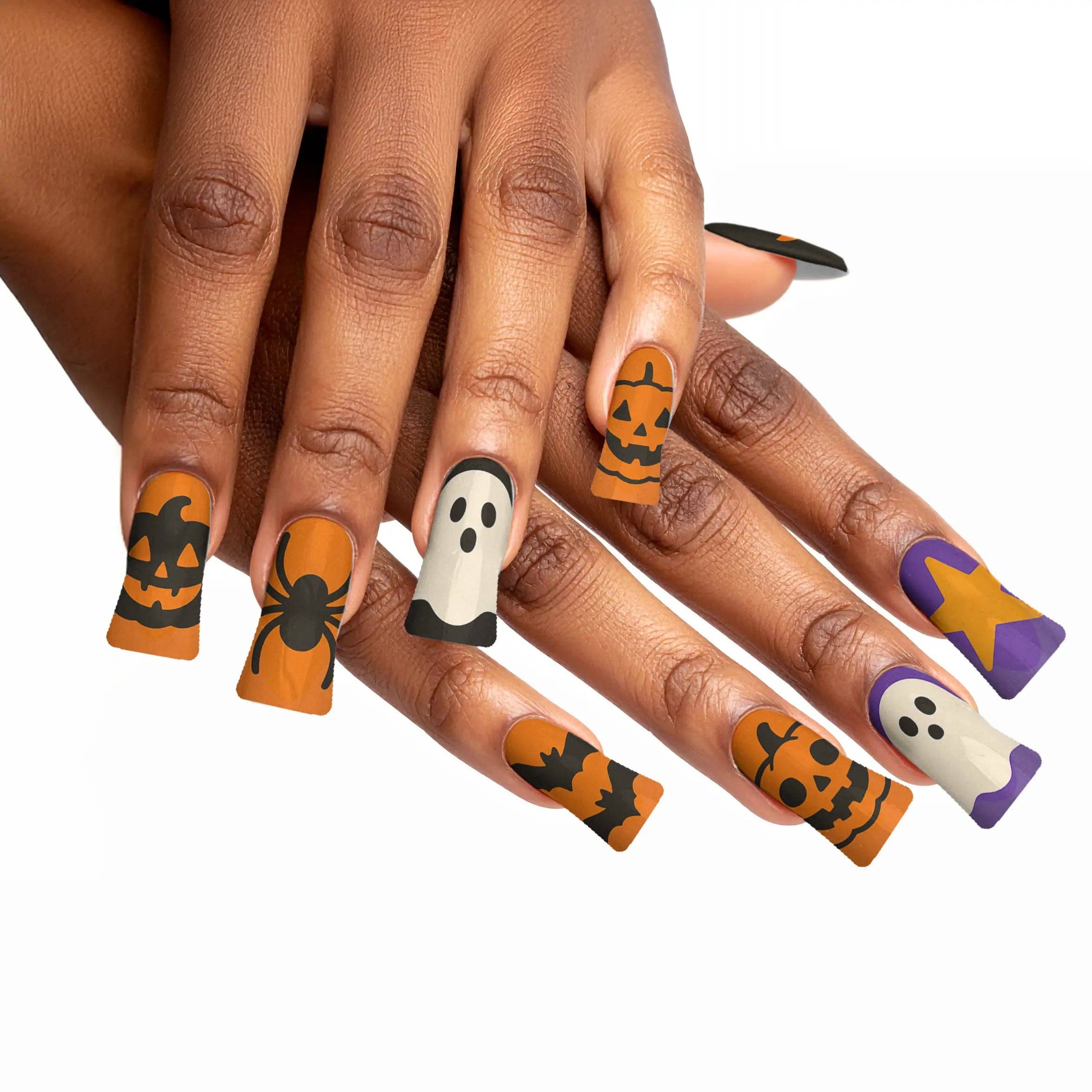 FYNE BODY - Wholesale Press-on/fake nails - Pumpkin Patch Glam Halloween Press-On Nails26