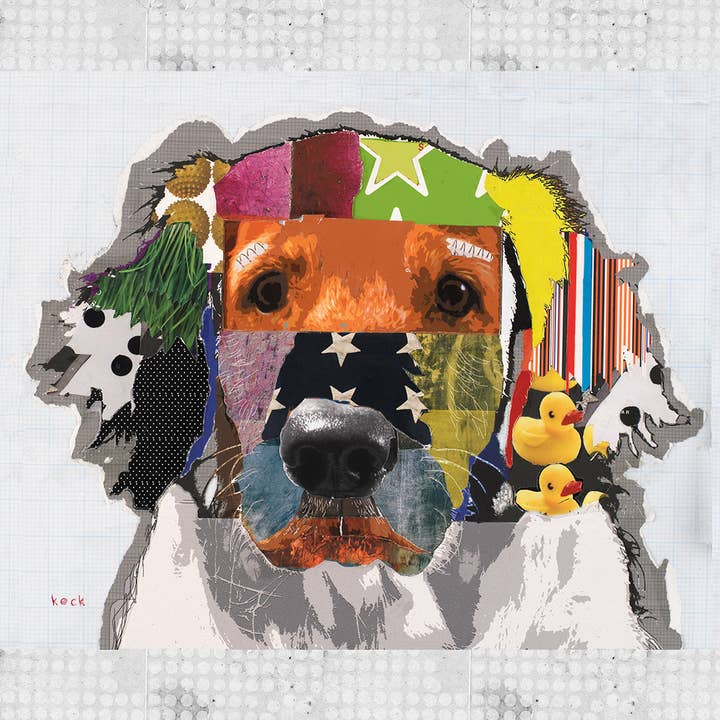 #120803 <br> Golden Retriever I <br> Hondenkunst Canvas Print voor wholesale door Michel Keck LLC