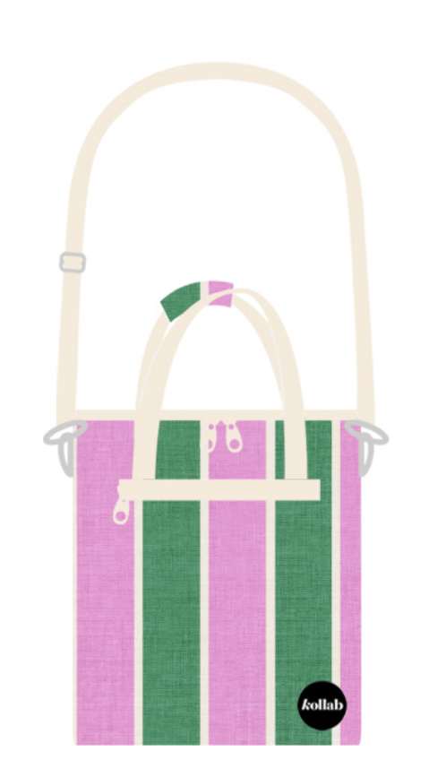 Kollab - Vente Glacière/sac isotherme - Mini Cooler Rayure Printemps0