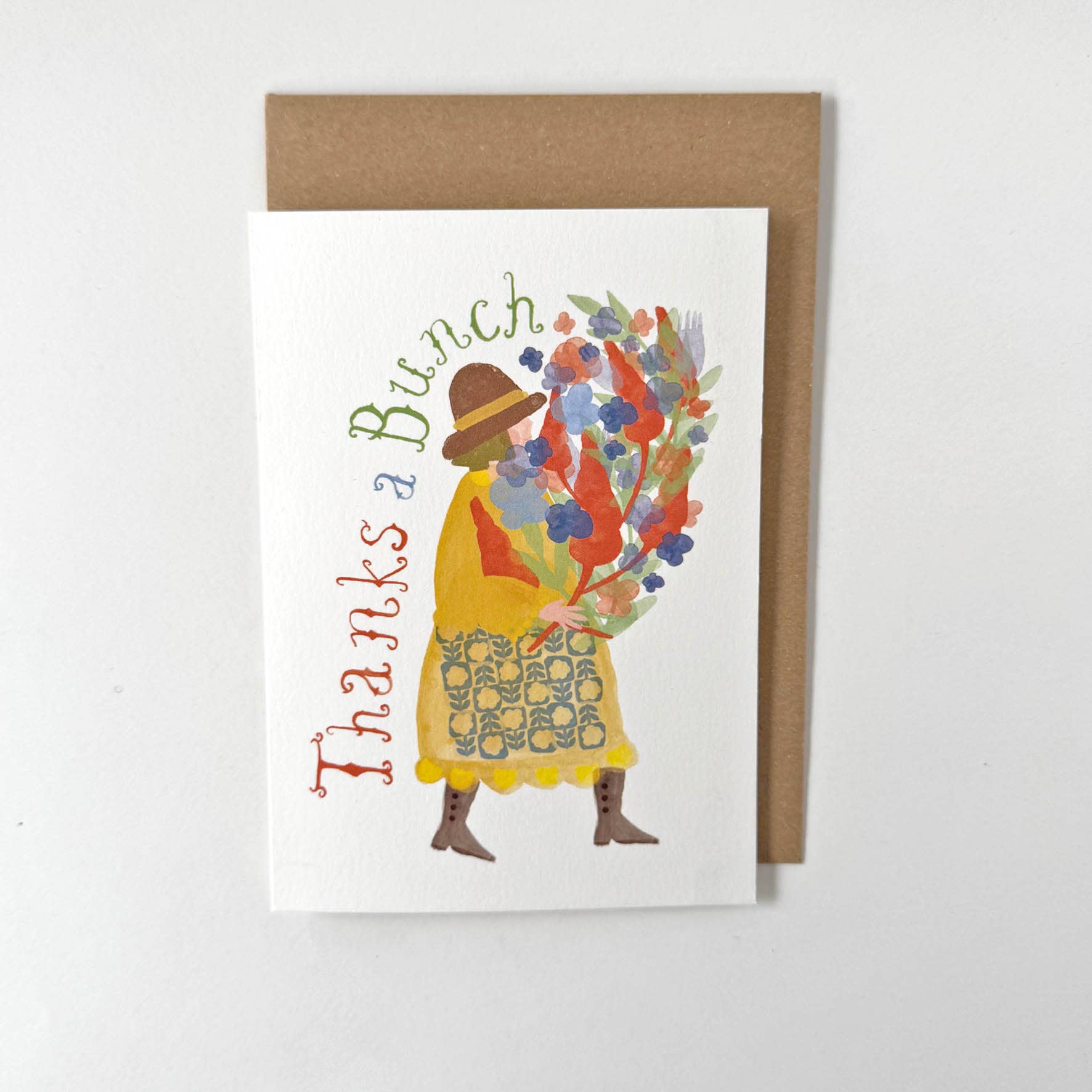 Florence Fry - Wholesale Thank You Card - Thanks a Bunch1