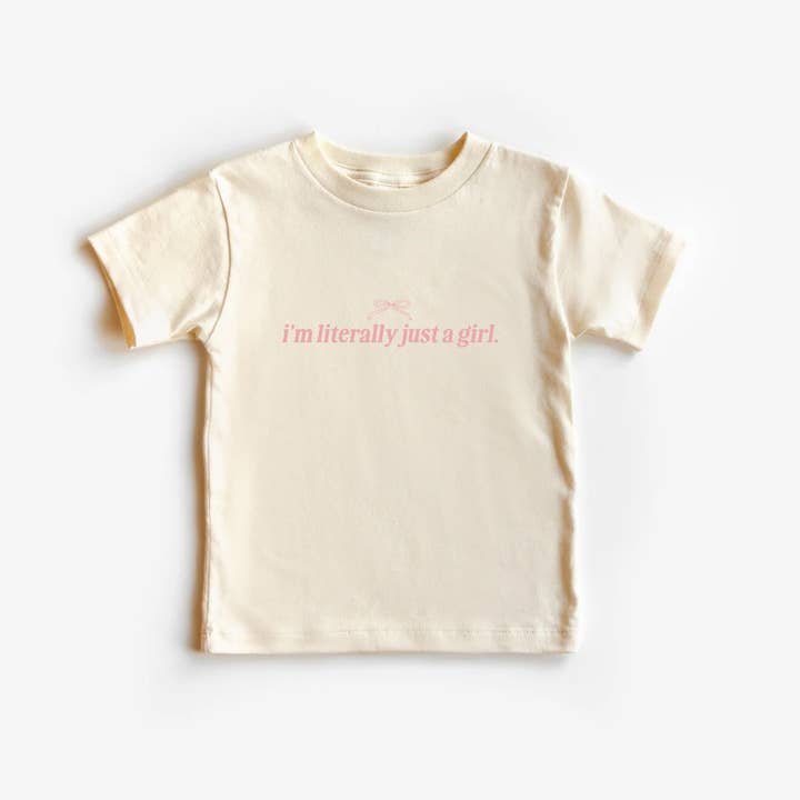 Saved by Grace Co. - Wholesale Screen Printed T-Shirt - Kids - I'm literally just a girl Kids Tee