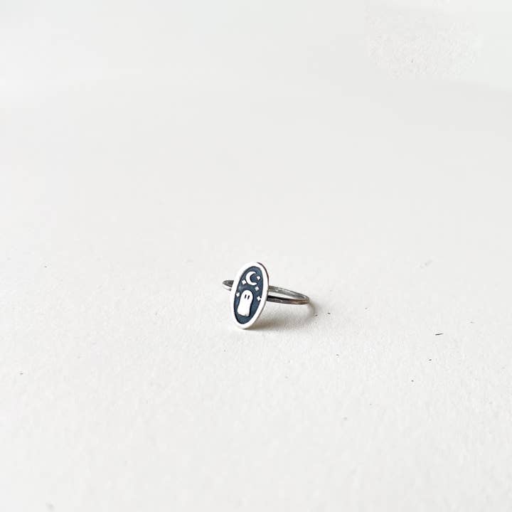Figs & Ginger - Wholesale Band/Stacked Ring - Tiny Ghost Ring1