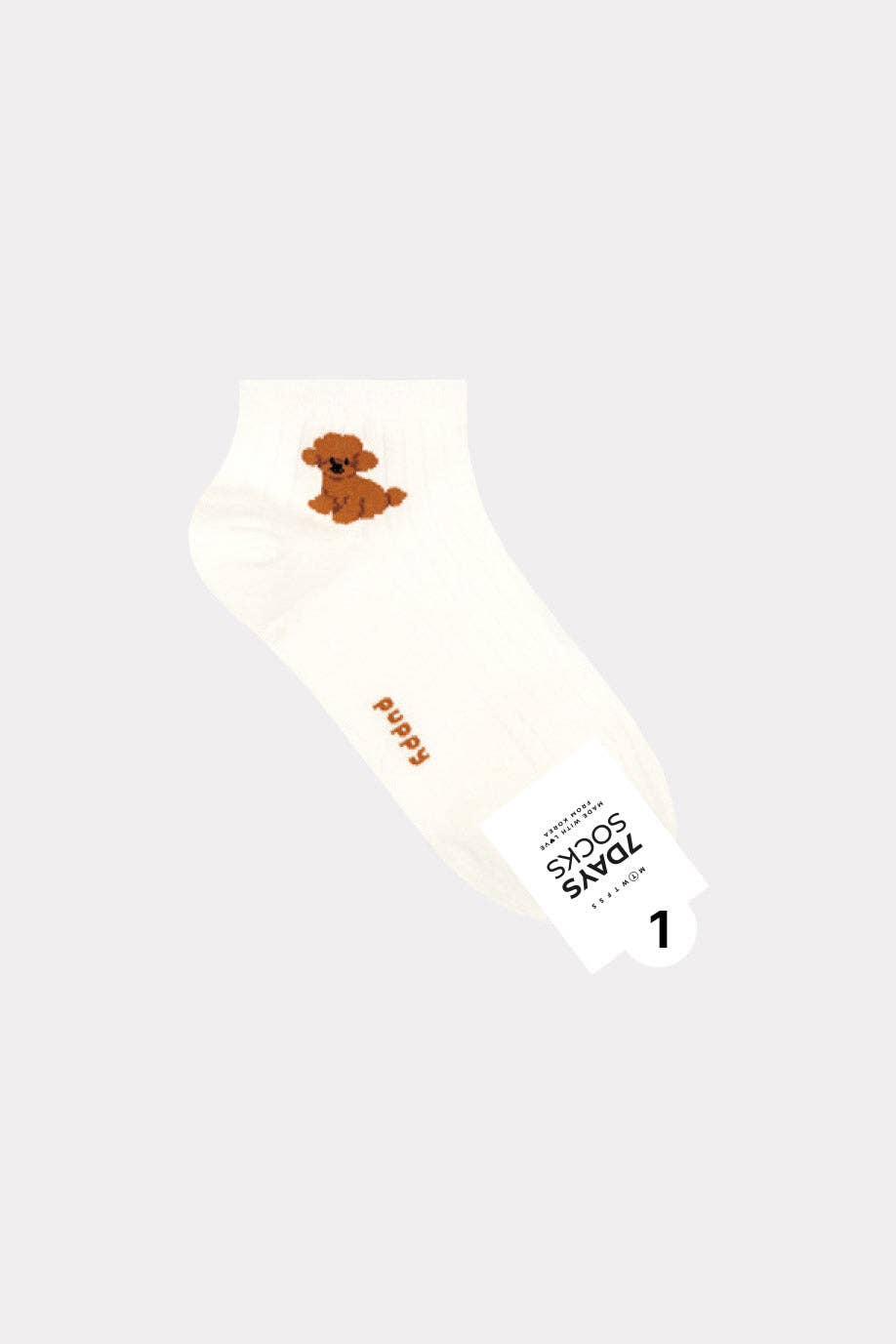 7DAYSSOCKS - Wholesale Socks - Women's - Women's Crew Puppy Friends Socks - Made in Korea0