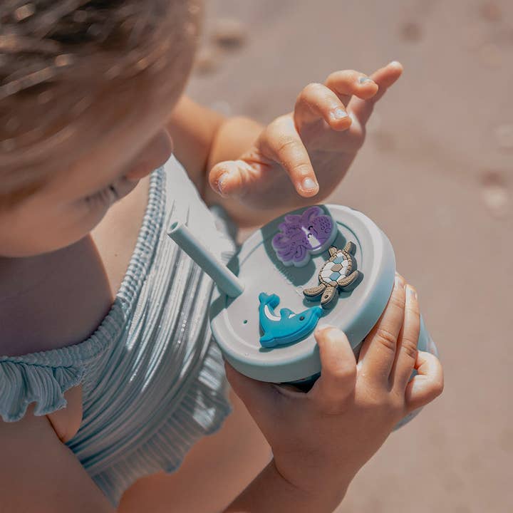 Chino Club - Wholesale Drinking glass/cup – Kids & Baby - Sea Creatures Chino Charm Cup 8oz2