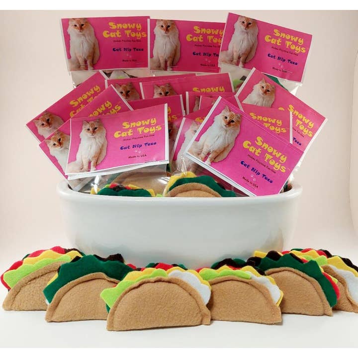 Snowy Cat Toys - Wholesale Pet Toy - Cat - 3 Pack Taco Catnip Cat Pet Toy 2