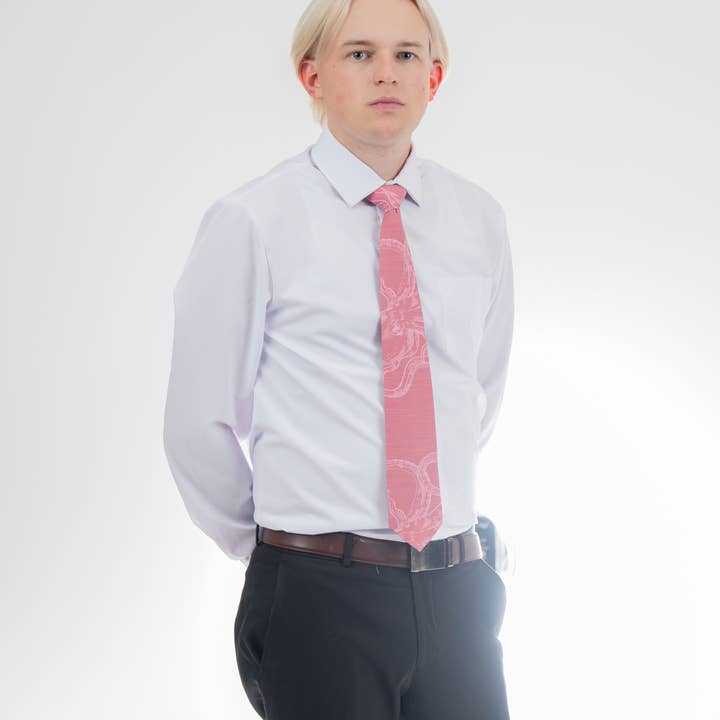 Bombora Ties - Wholesale Necktie - Men's - Sea Creature (red)4