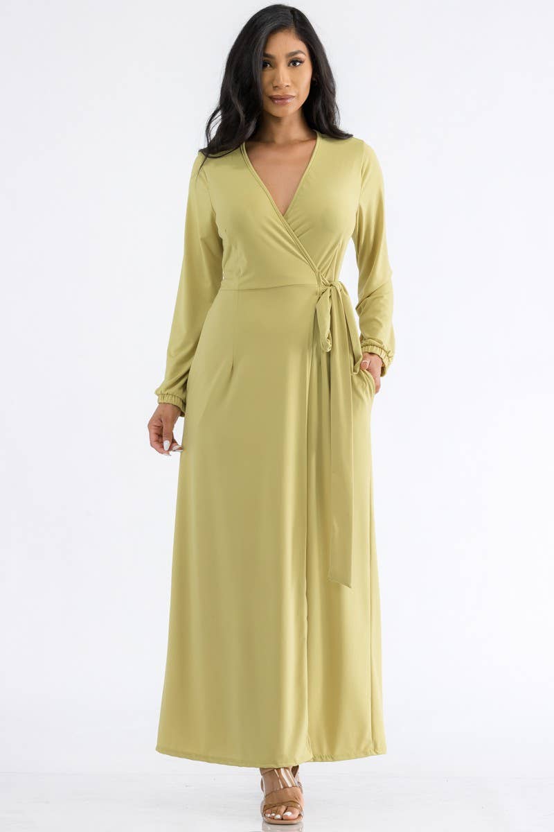 H&H Fashion Inc. - Wholesale Dress - Women's - HH548X1-LS PLUS SIZE LONG SLEEVE MAXI DRESS0