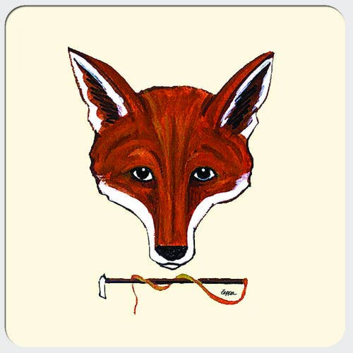 Fox Mask Beverage Coasters for wholesale by Zeppa Studios