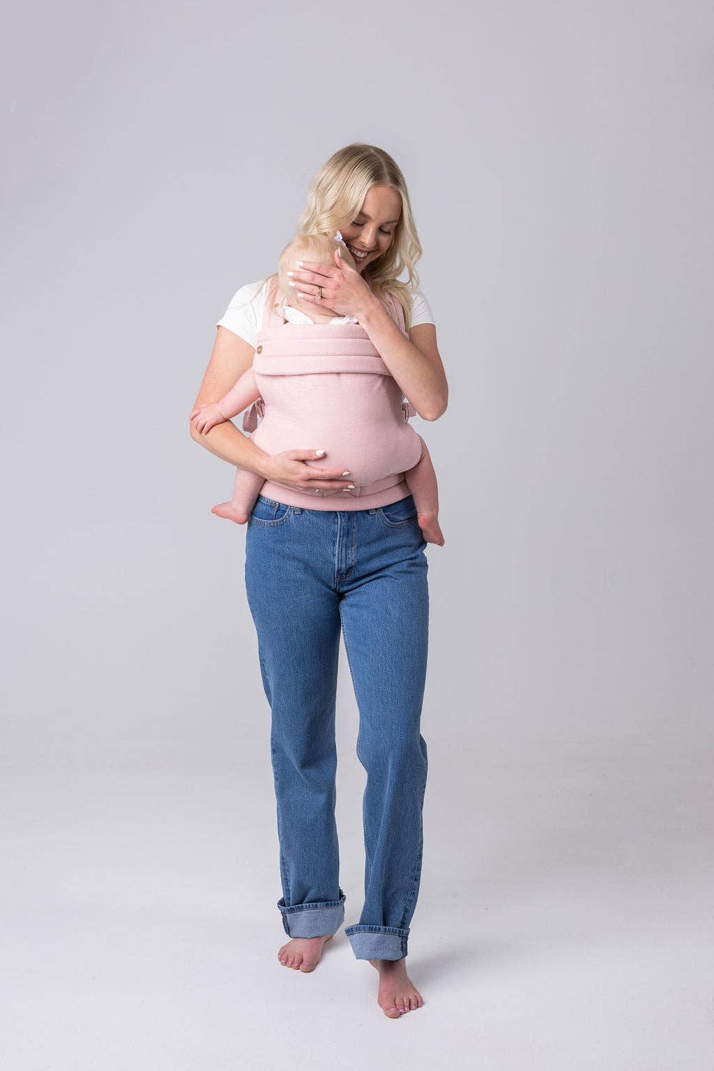 Mabē Baby Carriers - Wholesale Baby Carrier - The Monarch Carrier - Blush Dawn5