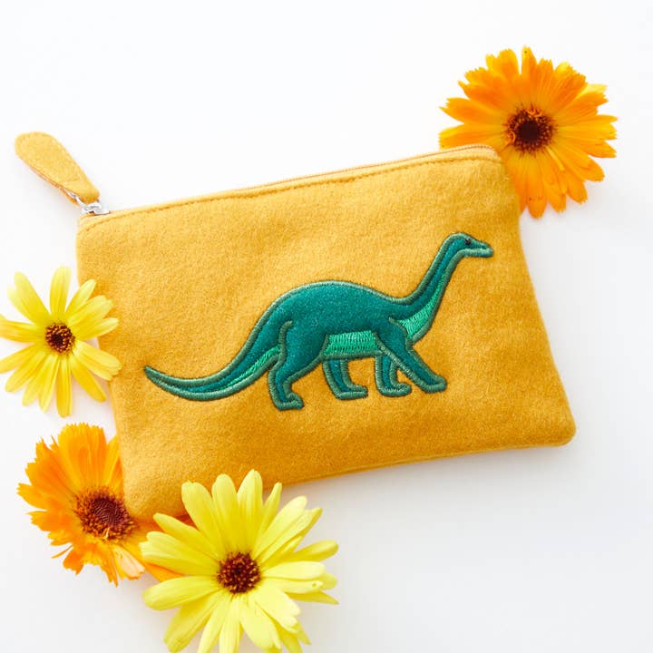 Monedero de dinosaurio de fieltro para venta al por mayor de Just Trade UK