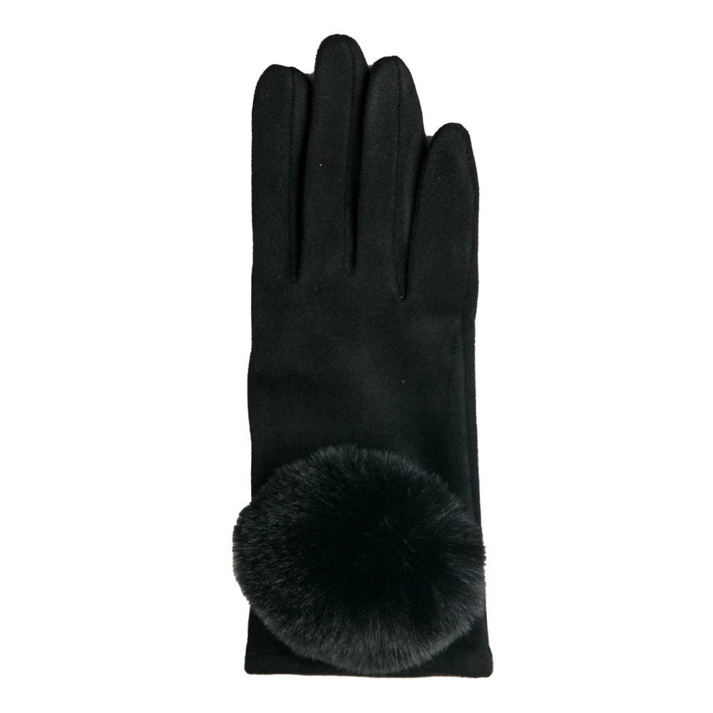 Top It Off - Wholesale Gloves - Women's - Mariah Glove with Oversized Pom Pom -Warm & Chic - Winter 20255