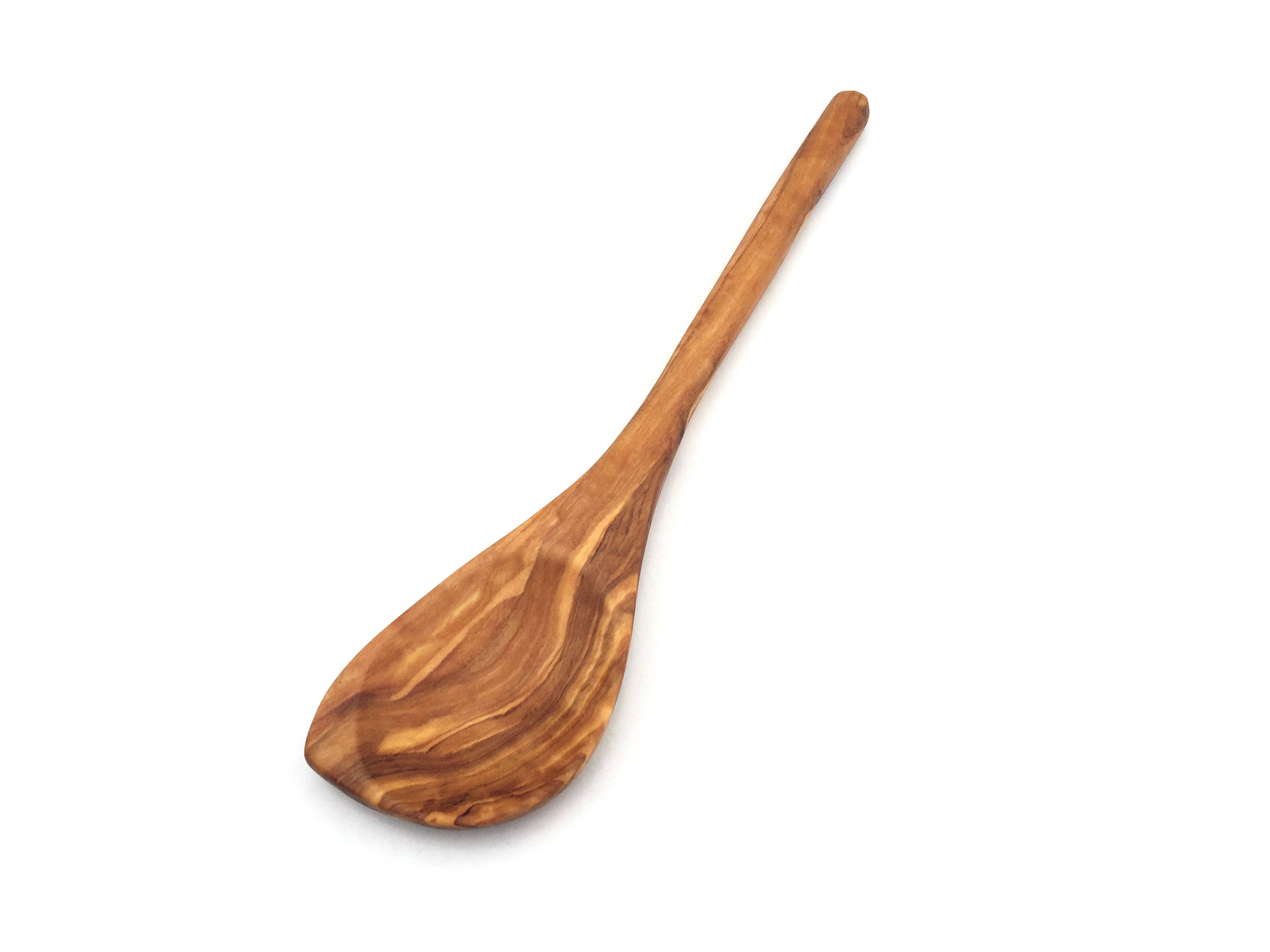 medina mood - Wholesale Kitchen Spoon - Cooking spoon, pointed round handle made of olive wood0