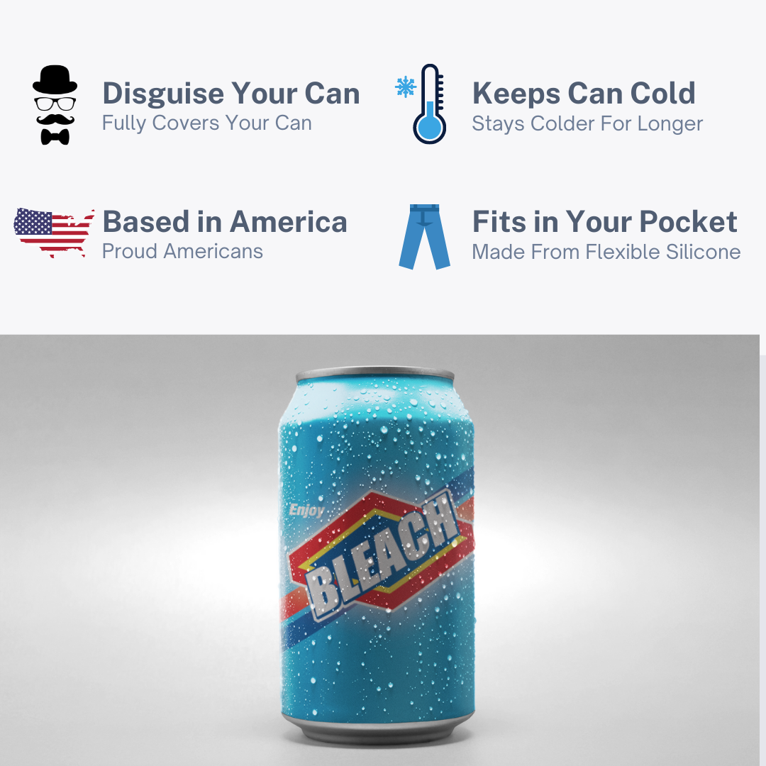 Beersy - Wholesale Drink Huggers & Koozies - Bleach Can Cooler, Koozie, Can Holder1