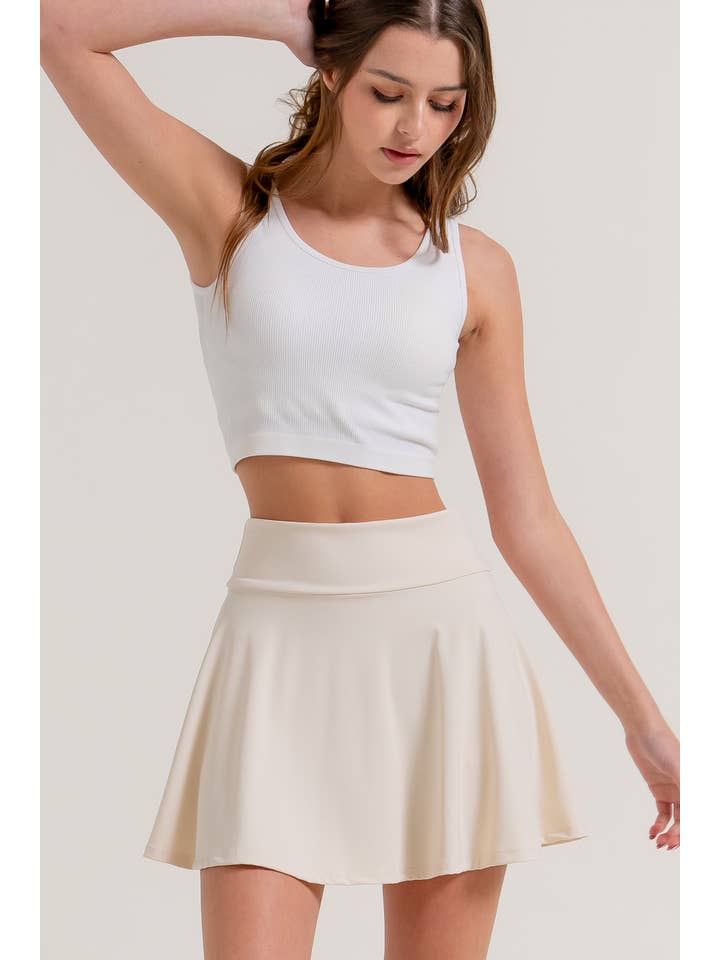 Active Basic | Active USA - Wholesale Athletic Skirt - Women's - Flare Workout Mini Skirt15