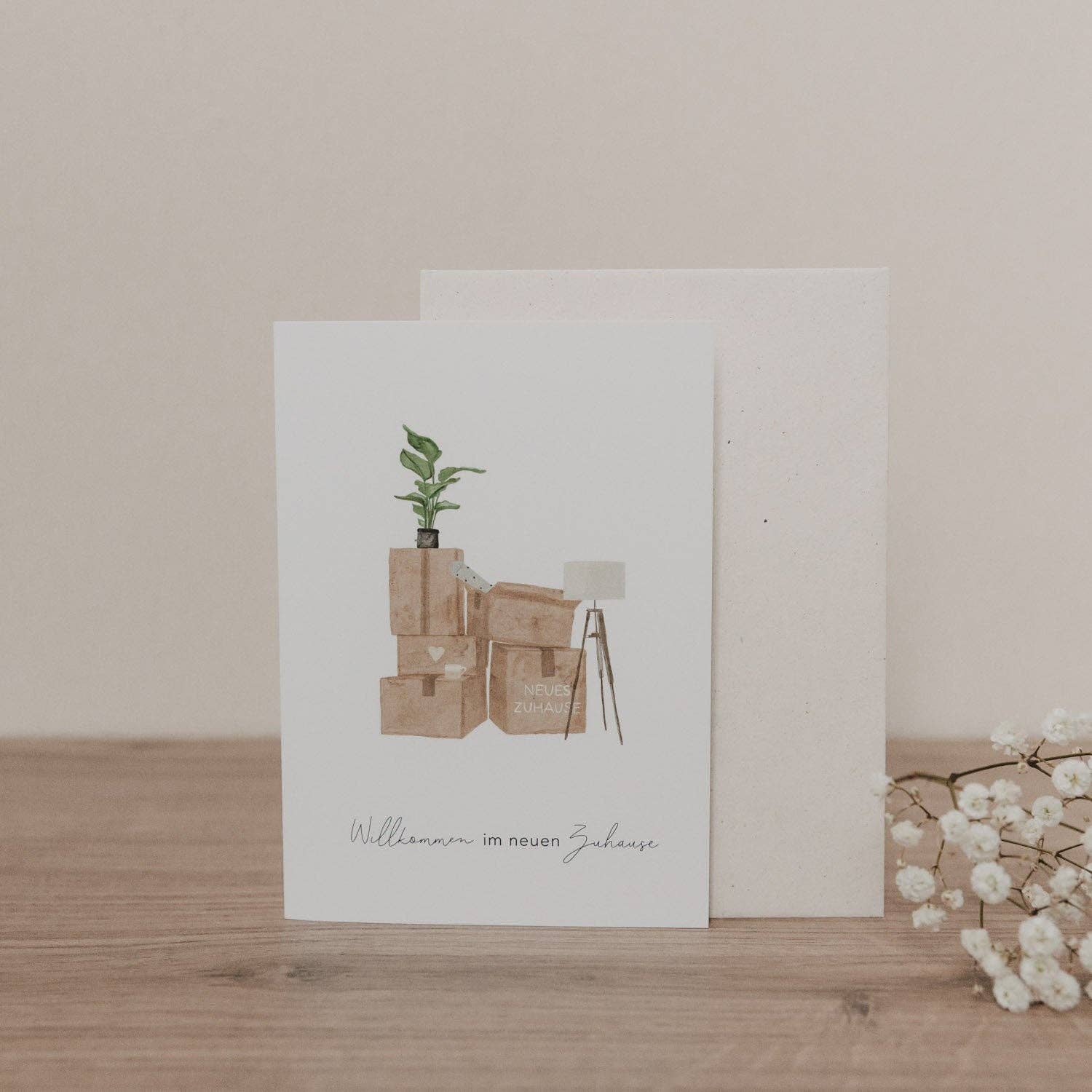 Eulenschnitt - Wholesale Map - Folding Card New Home (PU = 10 pcs.)0